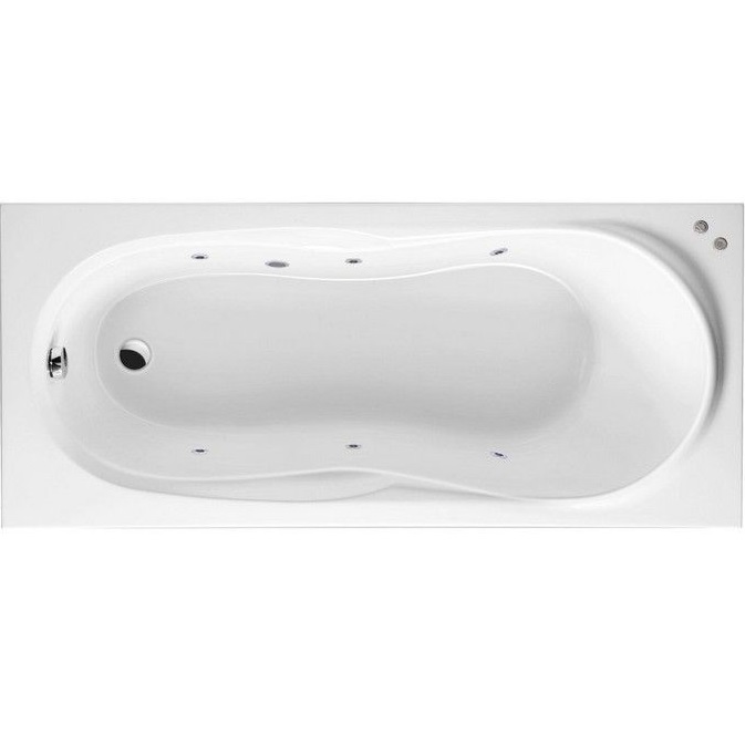 Ванна гидромассажная Excellent Sekwana "SOFT" WAEX.SEK17.SOFT.CR 170x75 (хром, белый), каркас, слив-перелив
